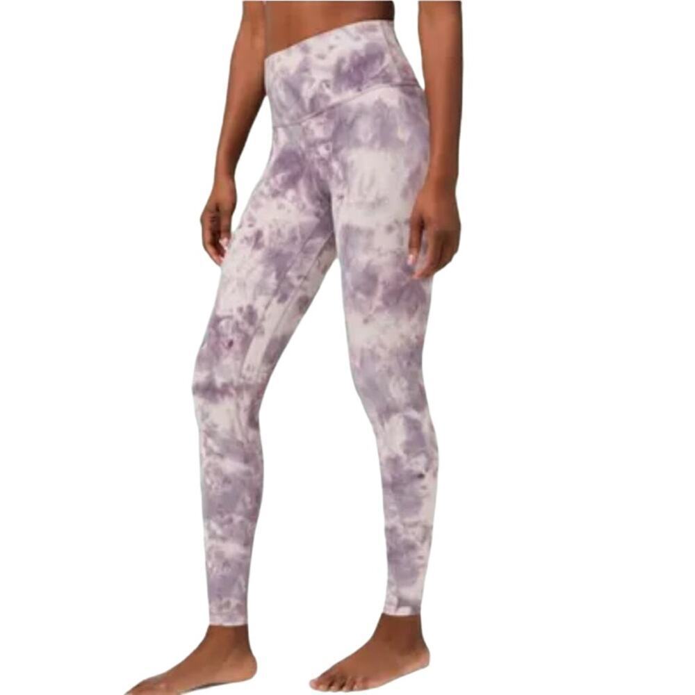 Lululemon Align Pant 28" *Criss Cross Waist Diamond Dye Purple Womens Size 2